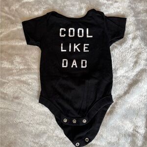 The Children's Place Black 'Cool Like Dad' Baby Bodysuit